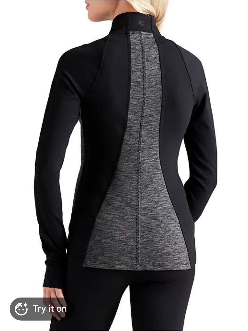 Athleta Black and Gray CYA Hope Athletic Jacket Women’s XS